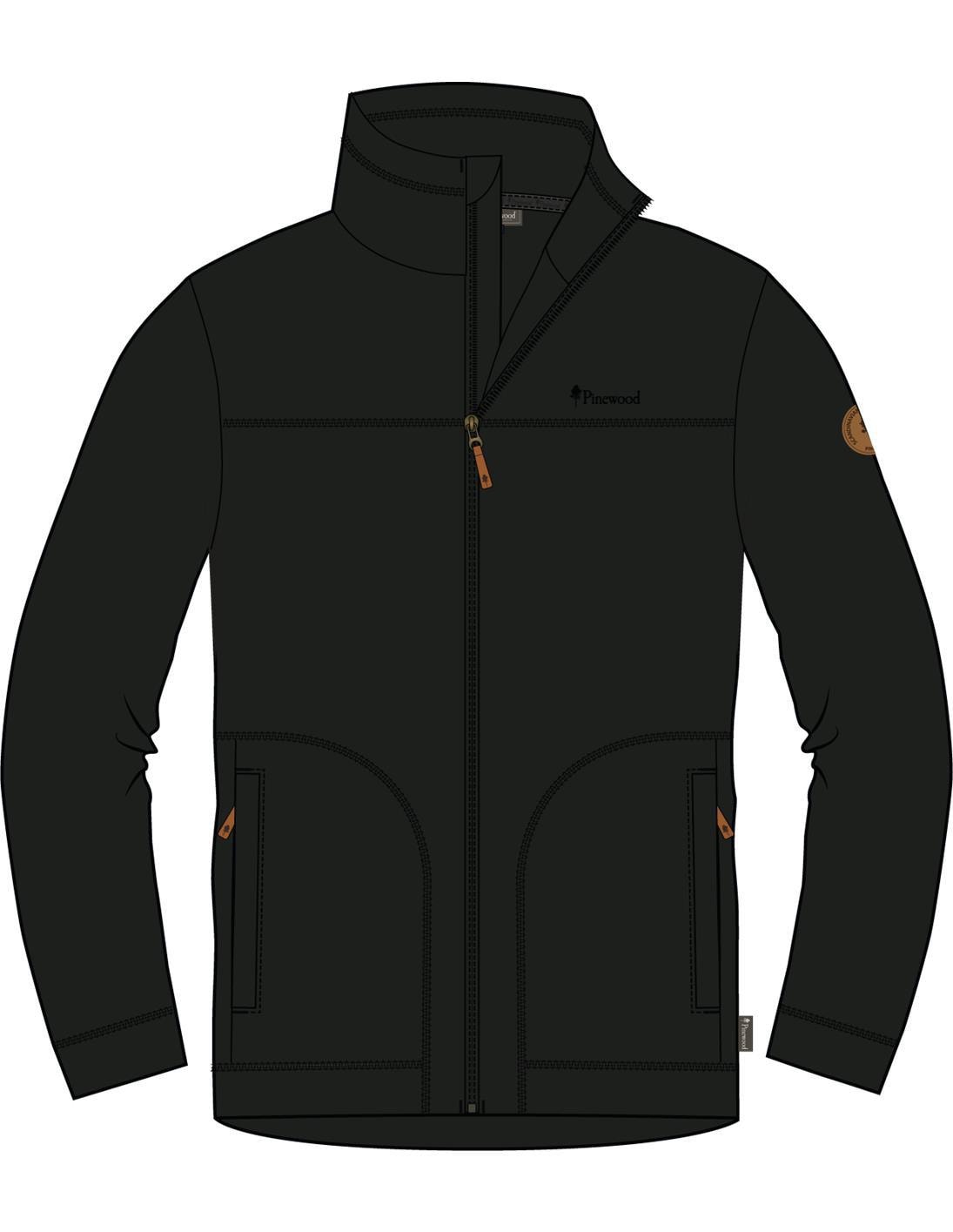 Pinewood Finnveden Wool Fleecejacka Herr Black