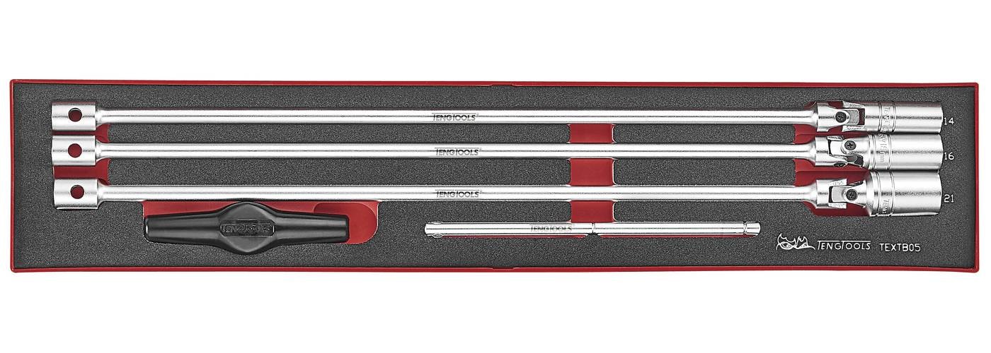 Teng Tools Tändstiftshylssats TEXTB05 5 delar