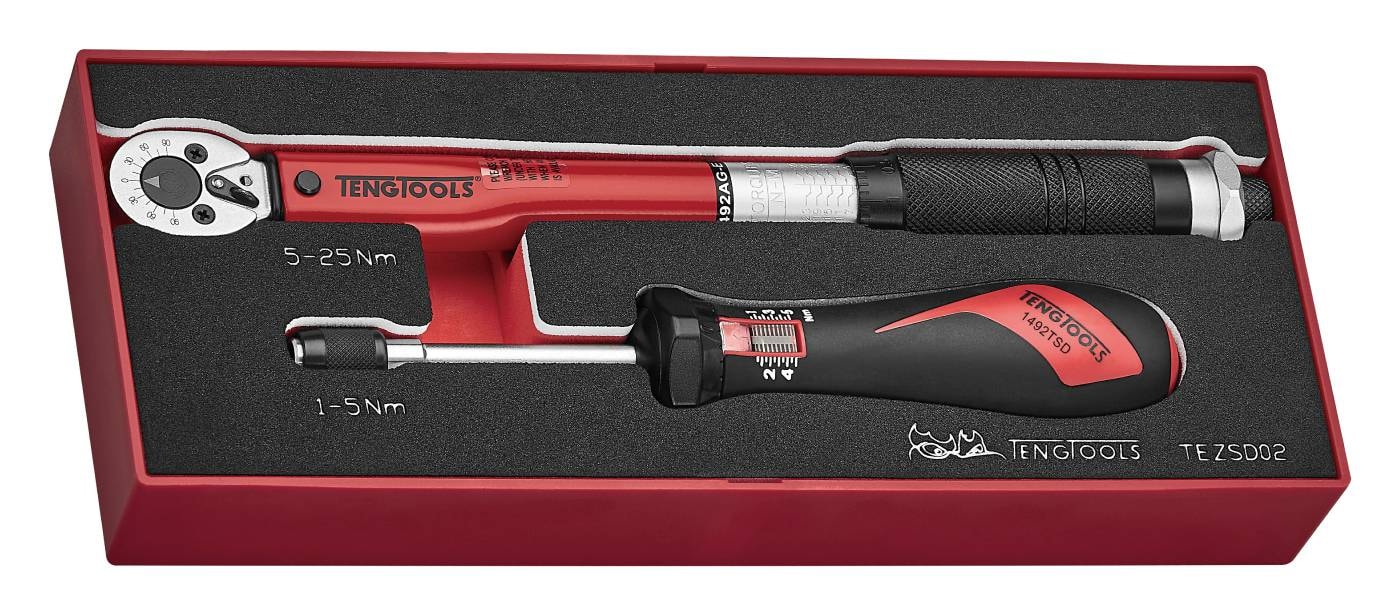 Teng Tools Momentsats TEZSD02 1/4 1-25Nm 2 delar