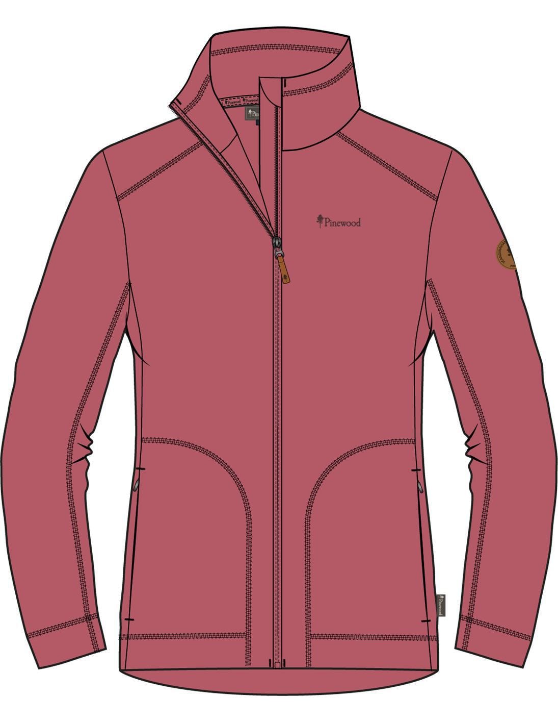 Pinewood Finnveden Wool Fleecejacka Dam Cherry Pink