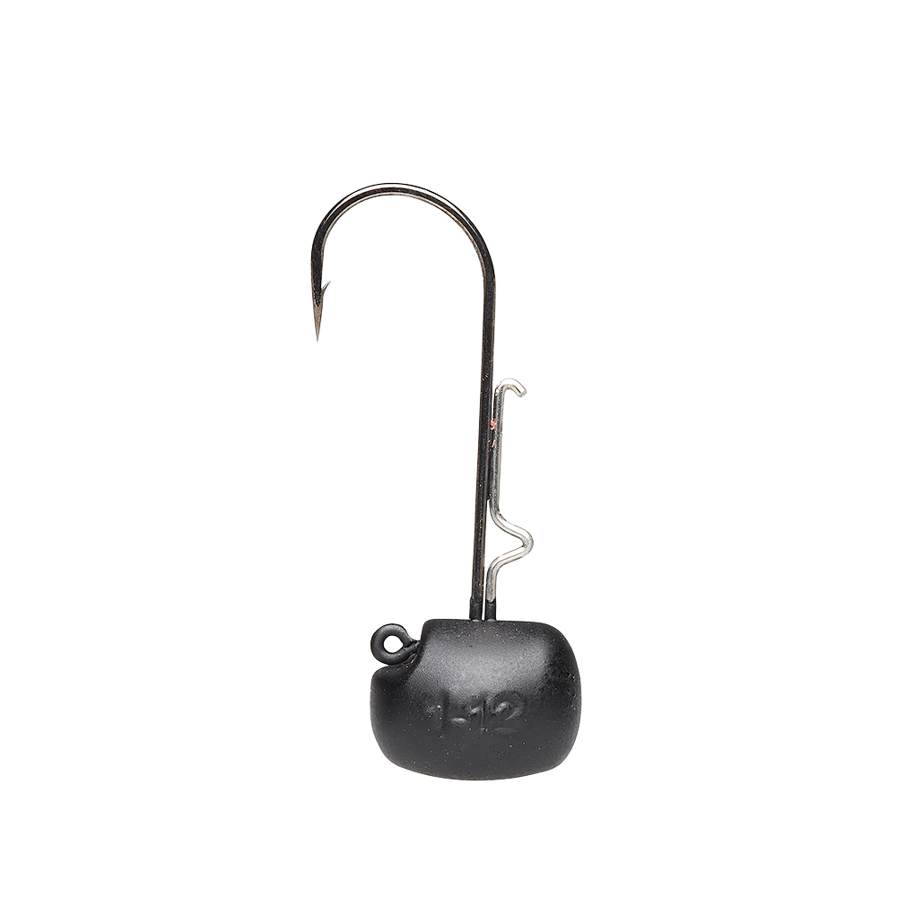 Ned Jighead Matt Black 3-pack