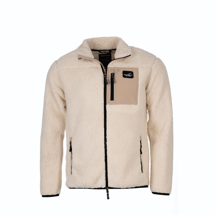 Arrak Sherpa Fleecejacket Men, Offwhite, 3XL -