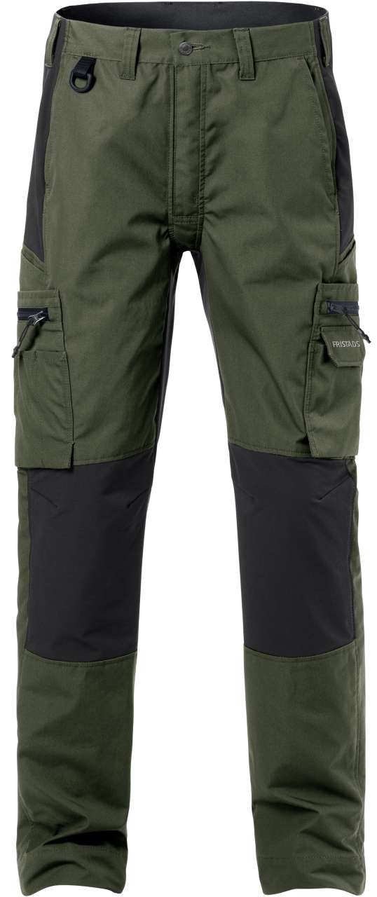 Fristads Servicebyxa stretch 2700 PLW Militärgrön/Svart C50