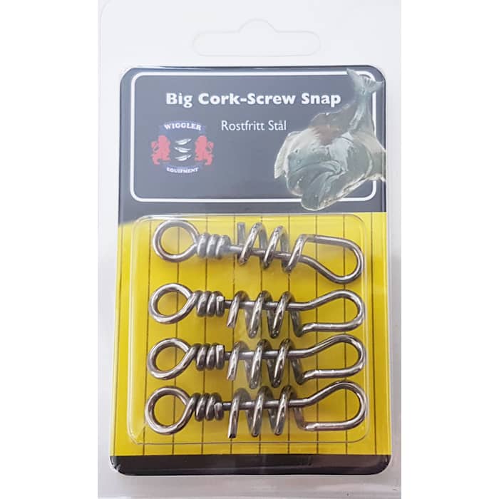 Wiggler Big Cork Screw Snap 4-pack