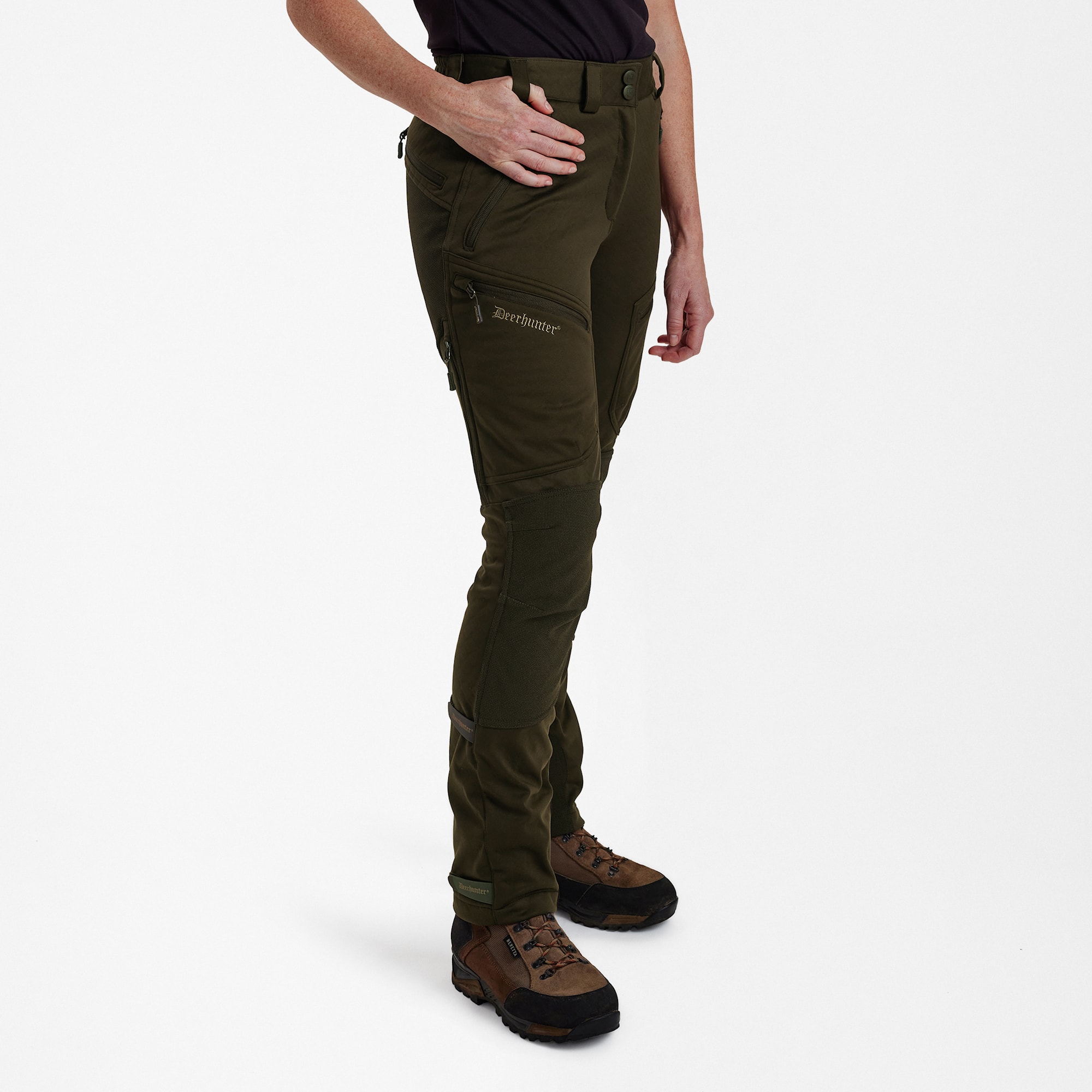 Deerhunter Lady Excape Softshell Trousers Art Green 42