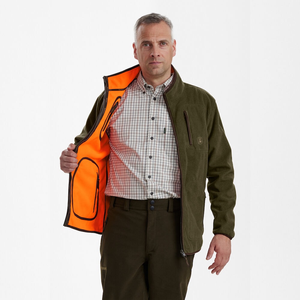 Deerhunter Gamekeeper Vändbar Fleeceväst Herr Safety Orange