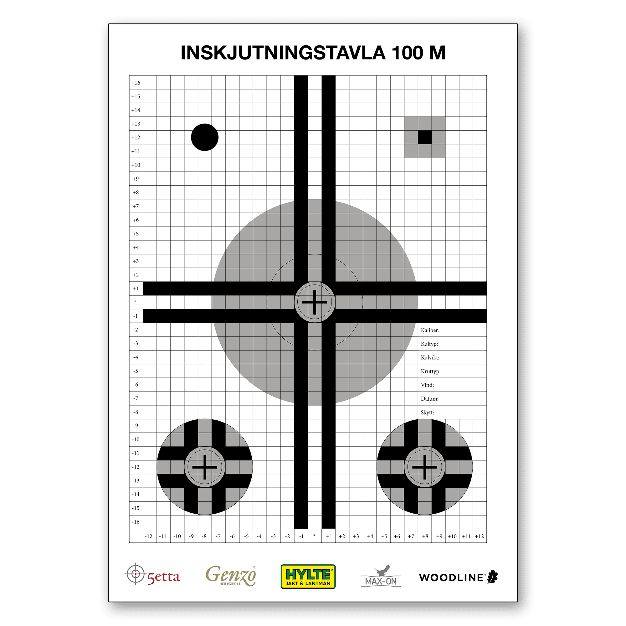 5etta Shooting Target 5er-Pack
