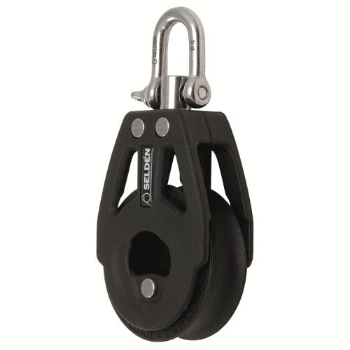 Selden Block Enkelt 10mm Svirv.Kull.
