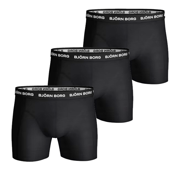 Björn Borg Boxerit 3 kpl, Musta M