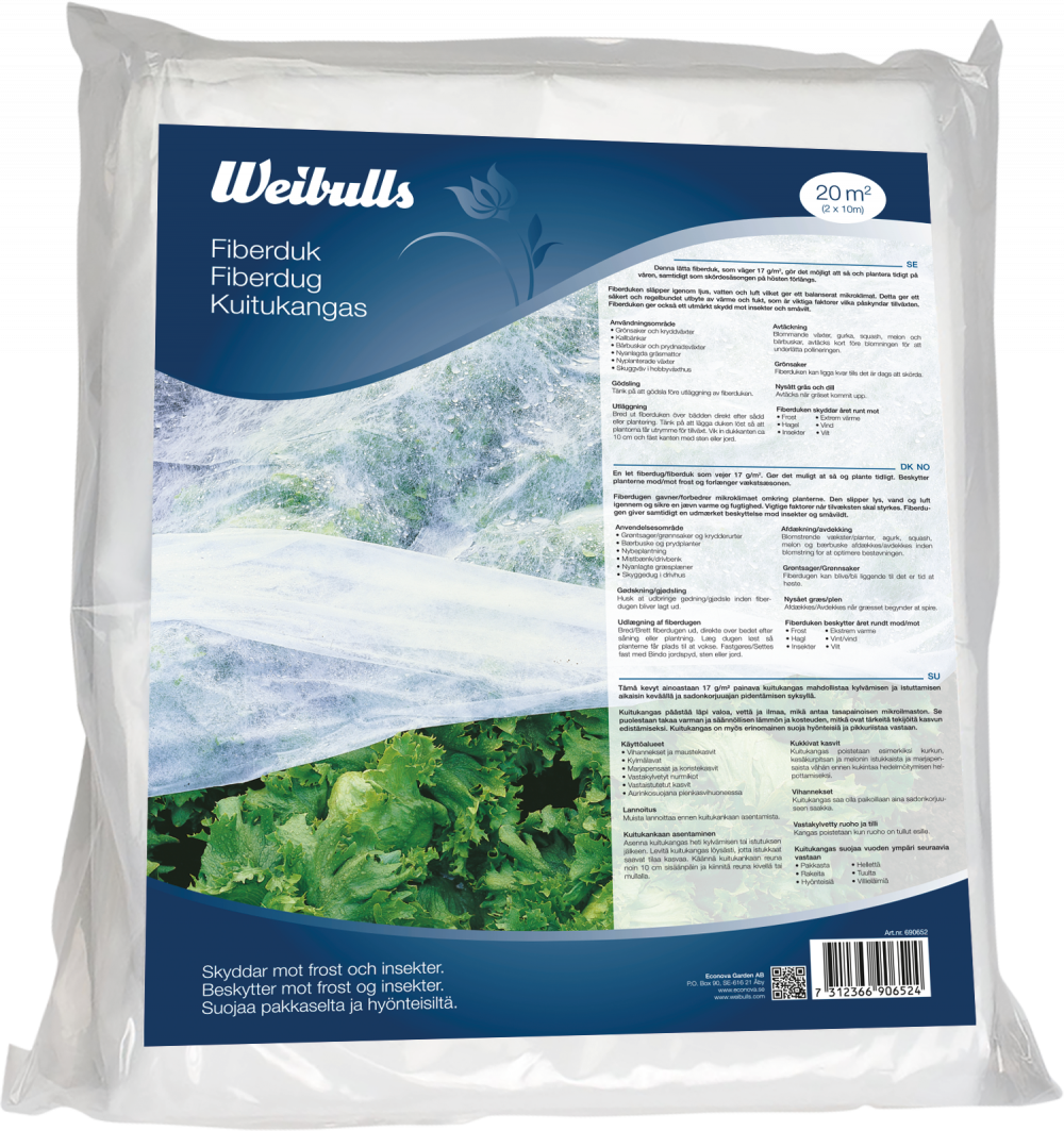 Weibulls Fiberduk 2x10 m -