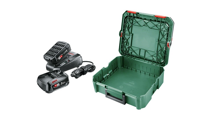 Bosch Batteriset 18V med 2x2,5Ah batterier och laddare i S-Box