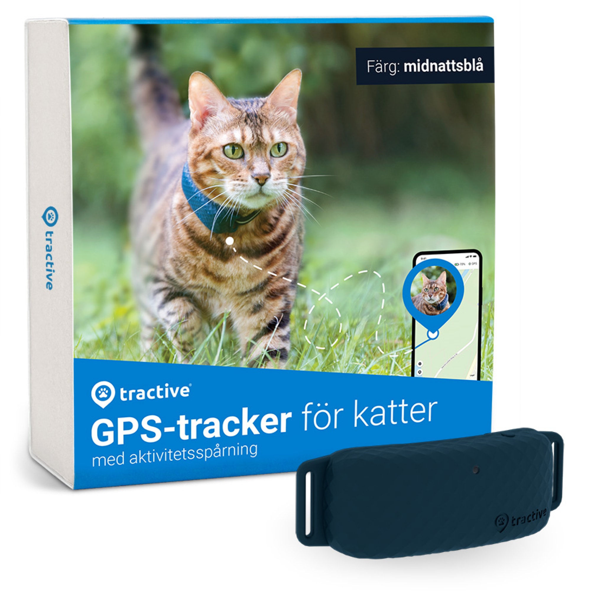 Tractive Cat GPS Midnight Blue