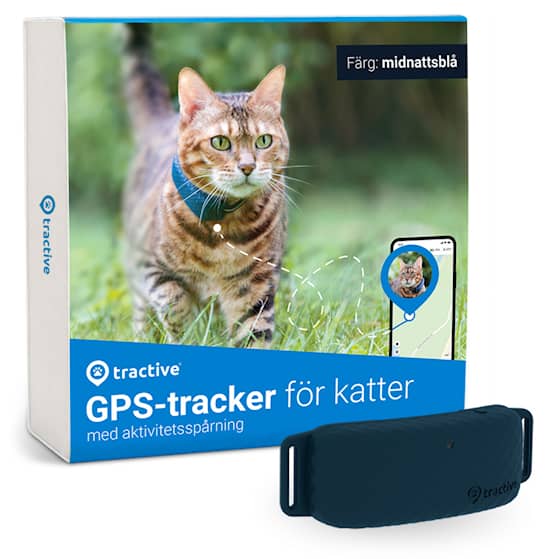 Tractive Kat GPS Midnatblå