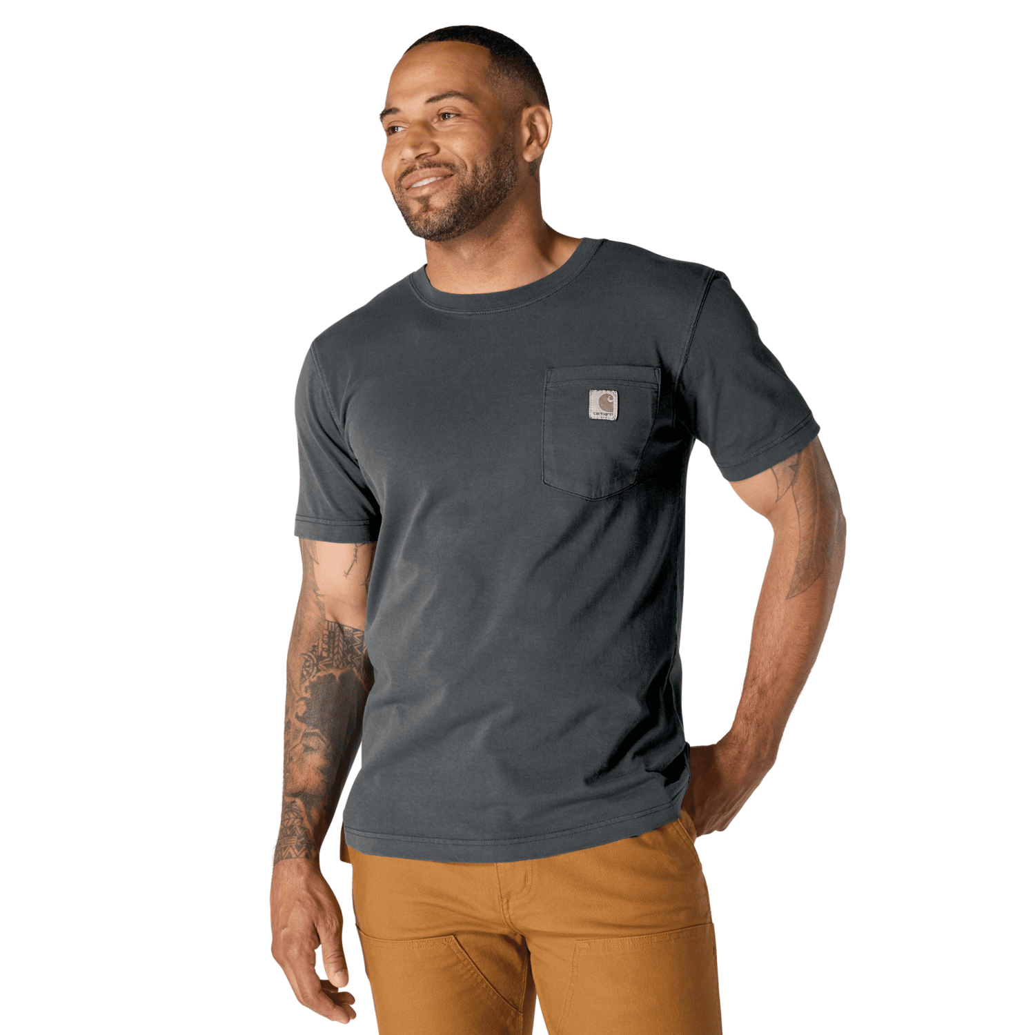 Carhartt Irvine Relaxed Garment Dyed T-Shirt Men Shadow