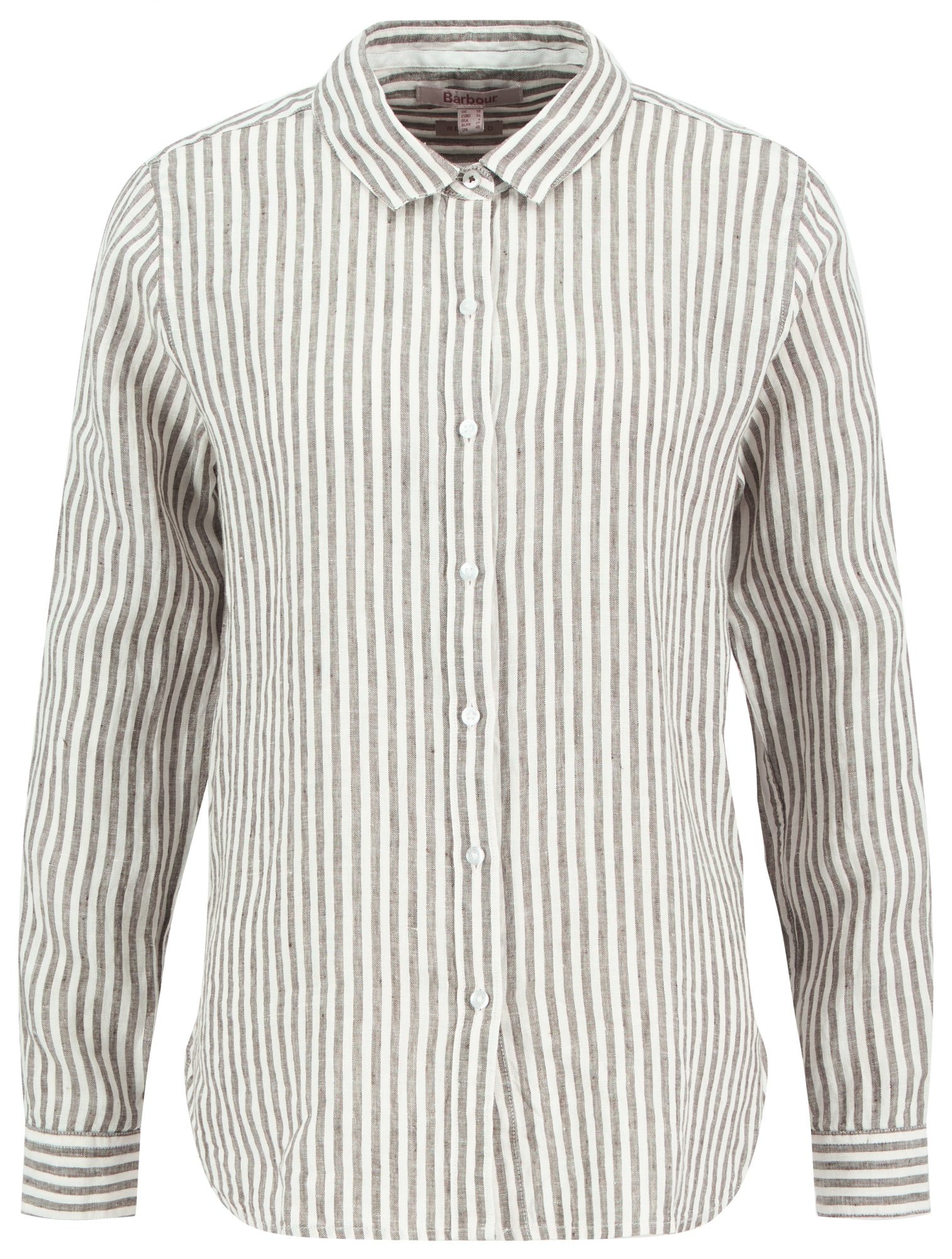 Barbour Marine Shirt LT Dusky Khaki Stripe Ladies 38
