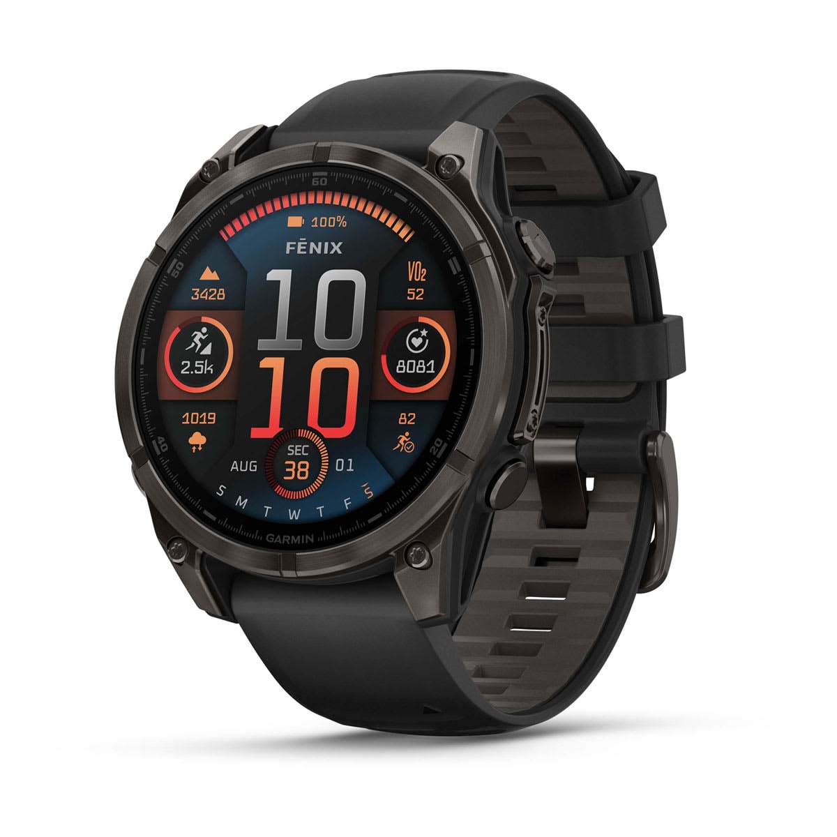 Garmin Fenix 8 Smartklocka 47mm AMOLED Sapphire Carbon Gray