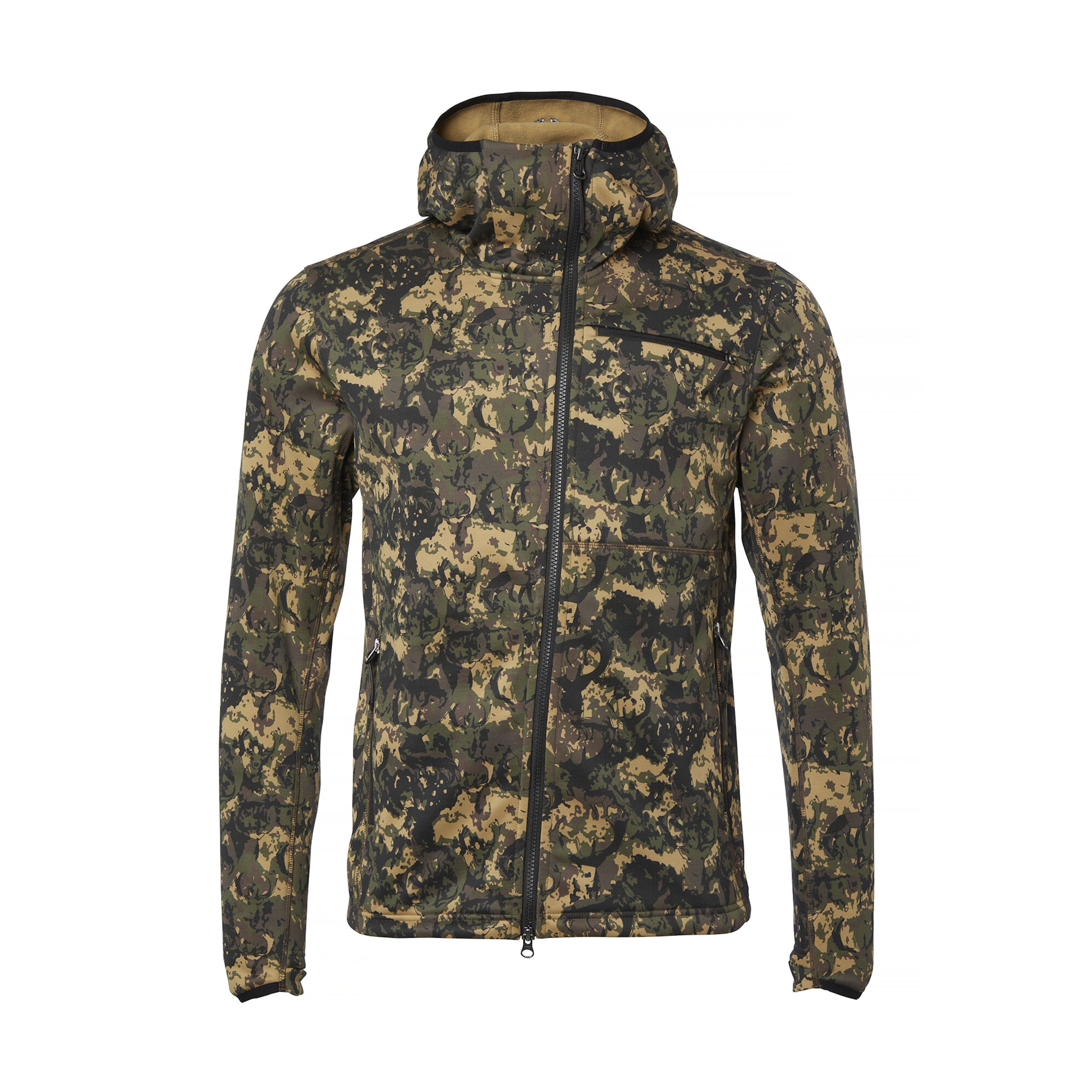 Chevalier Hunter Stretch Zip Hoodie Herr Antler Camouflage