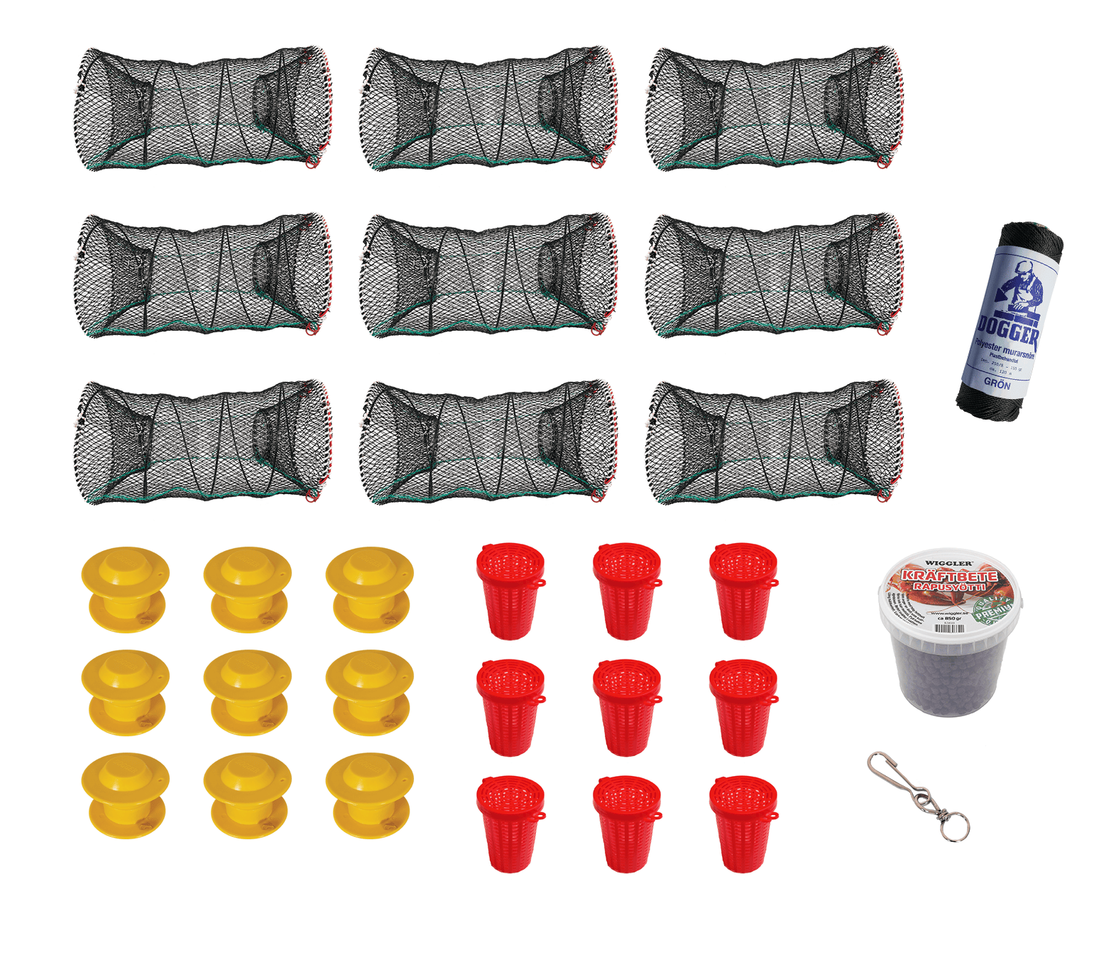 Kräftfiskepaket 9-pack med 850g kräftbete
