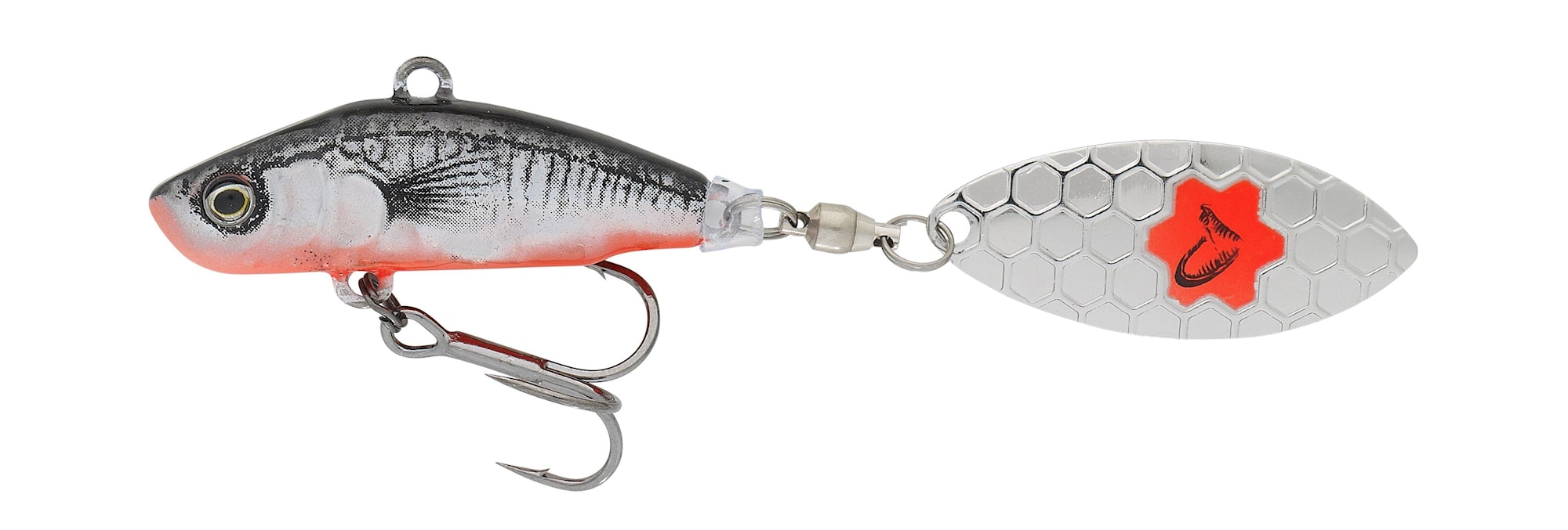 3D Sticklebait Tailspin 7,3 cm 13 g Black Red