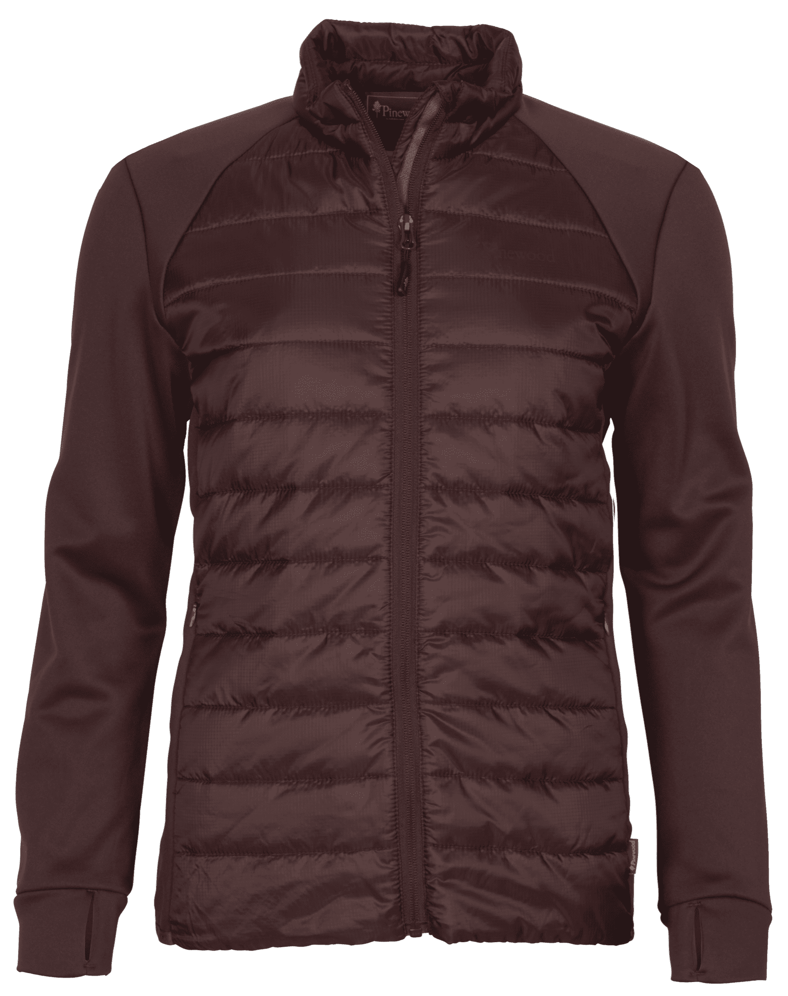 Pinewood Finnveden Hybrid Power Fleecejacka Dam Earth Plum
