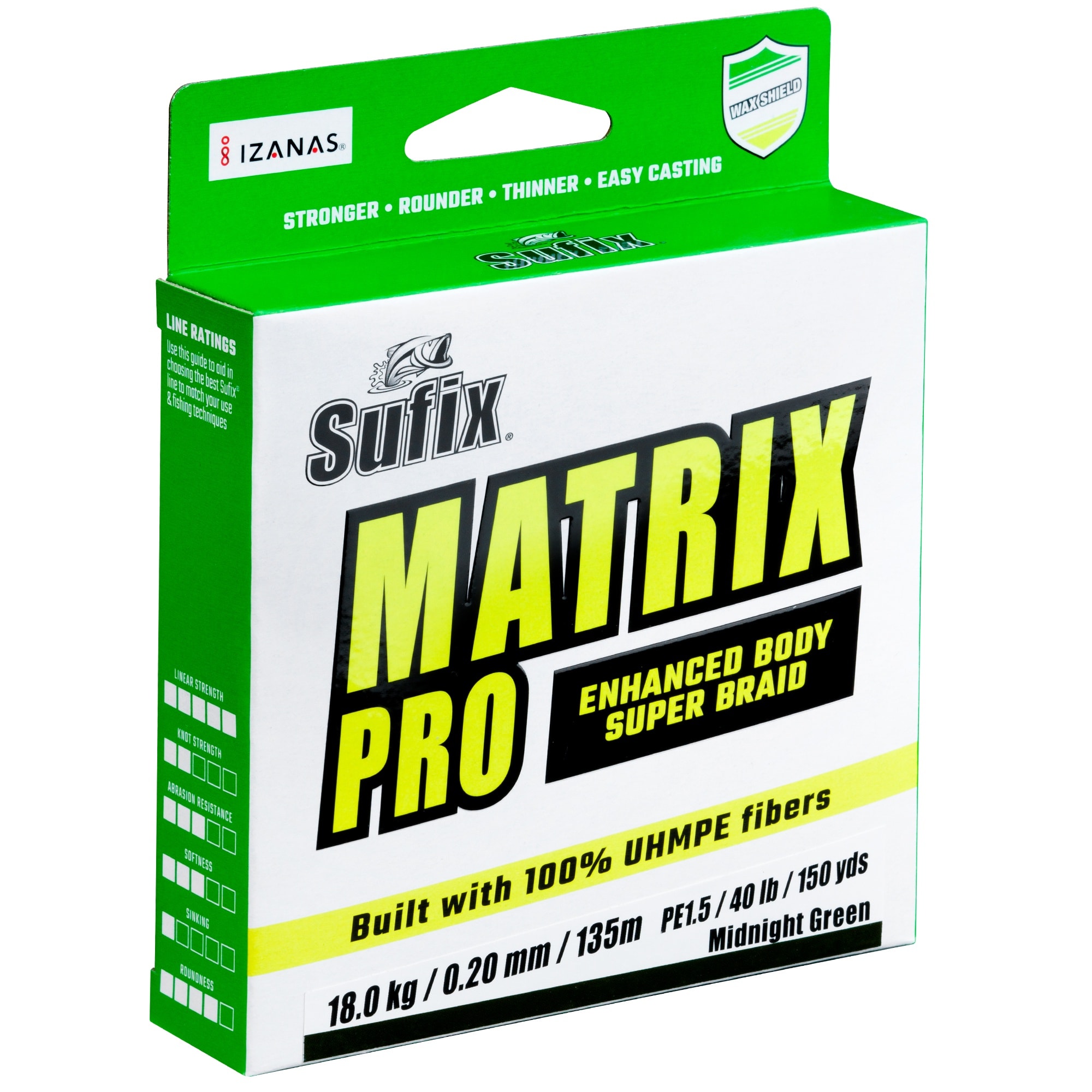 SUFIX Matrix Pro Green 135m 0,12mm 8,1kg -