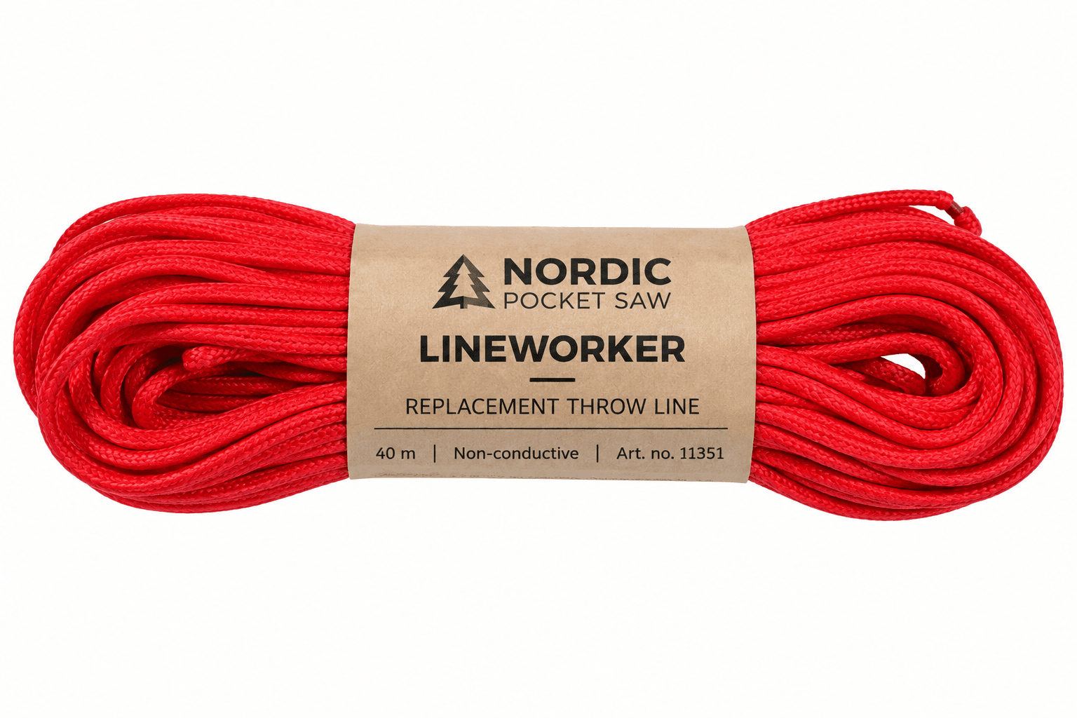 Röd reservlina till Nordic Pocket Saw LINEWORKER – 40 m