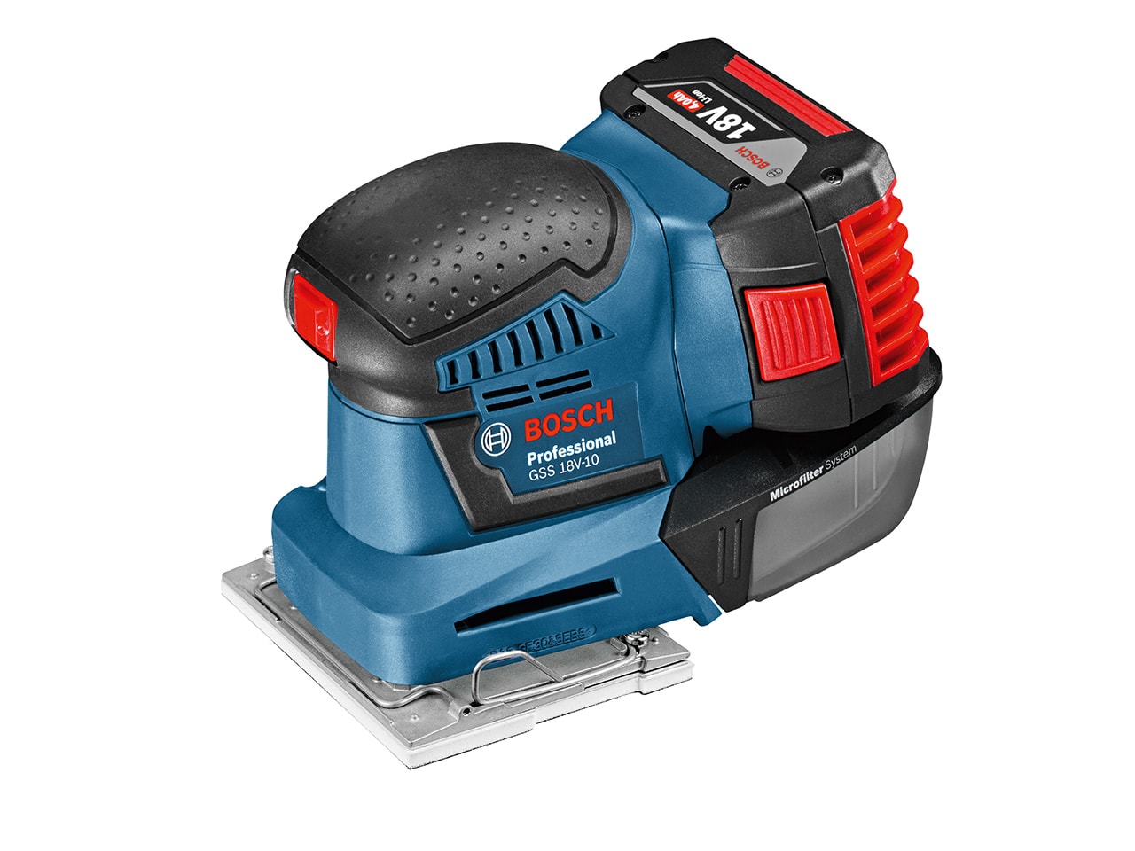 Bosch Tasohiomakone GSS 18V-10, 2x5,0Ah akku, L-BOXX