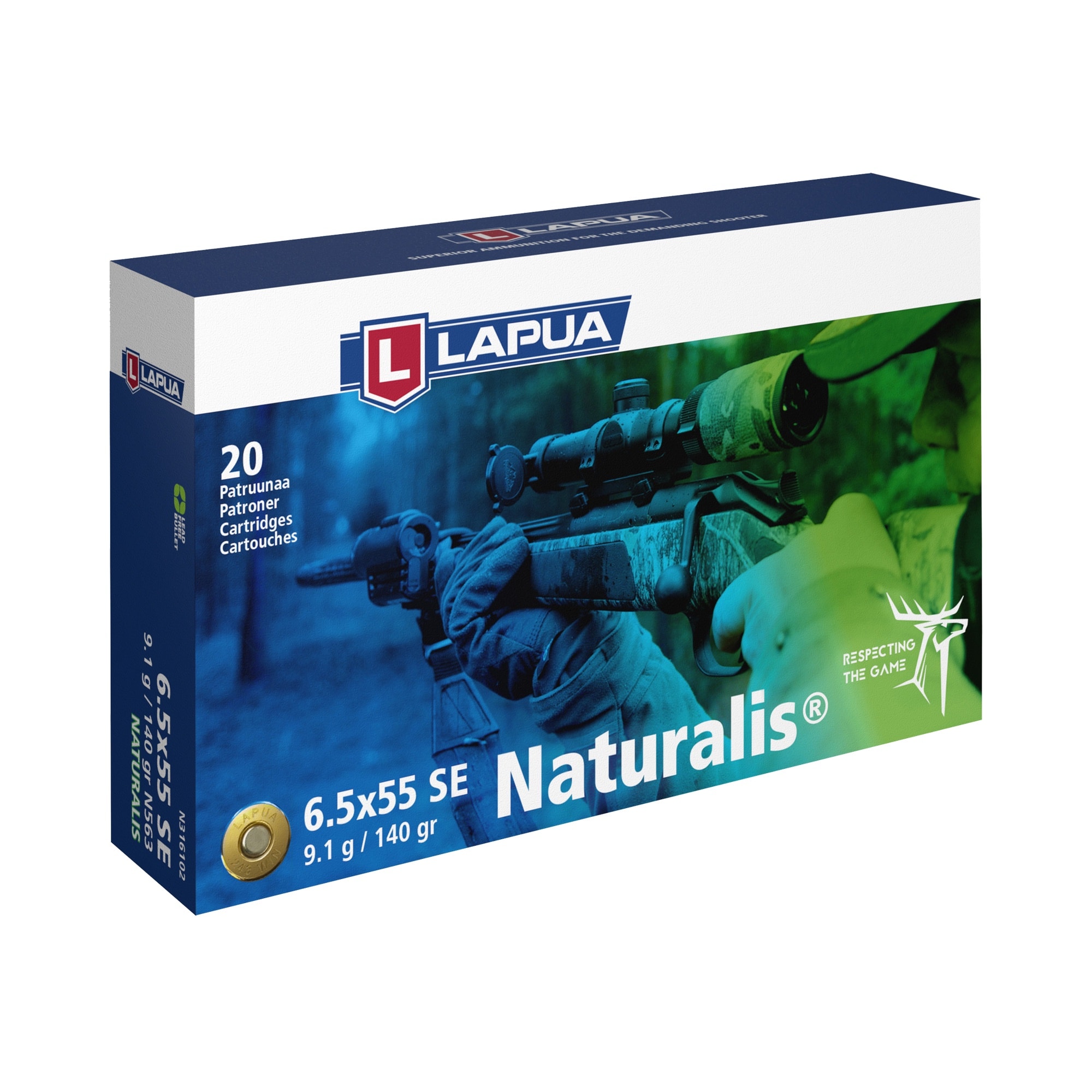 Lapua Naturalis 6,5 X 55 9,1g/140gr