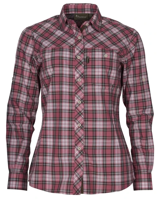 Pinewood Cumbria Skjorta Dam Rosa/grå