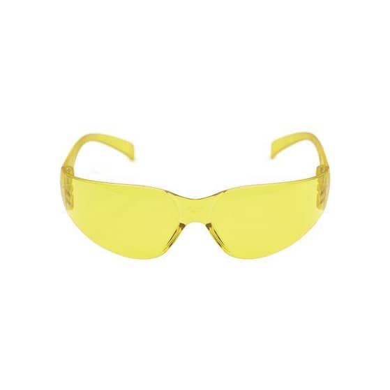 3M Virtua beskyttelsesbriller, anti-ridse, gul linse, 71500-00003, karton med 20 stk.