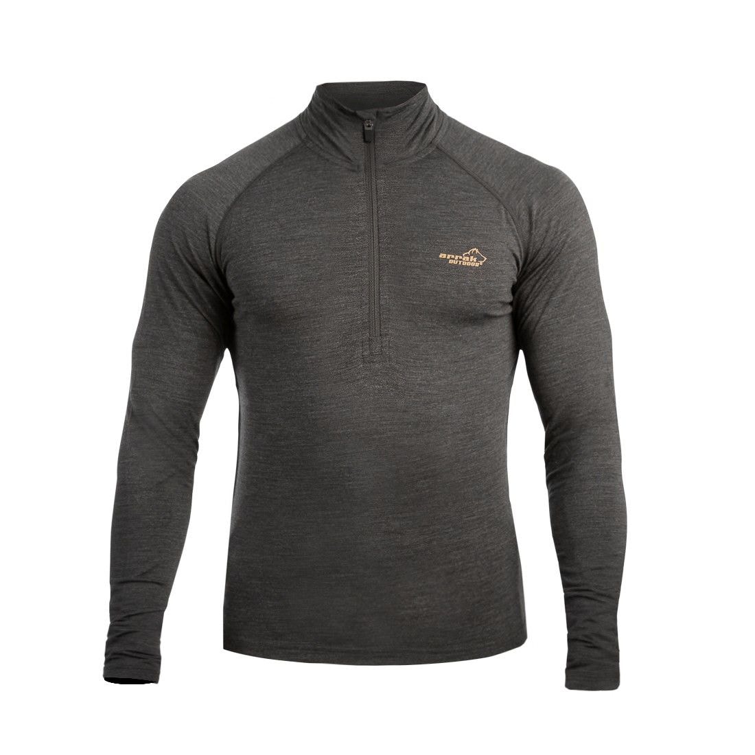 Arrak Outdoor Awesome wool tee LS SZ M Anthracite