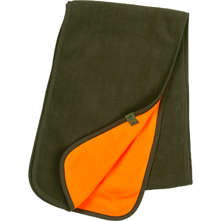 Reversible fleece halsduk Pine Green/Hi-Vis Orange One Size