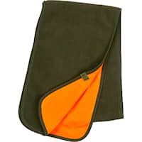 Reversible fleece scarf Pine green/Hi-Vis Orange One Size