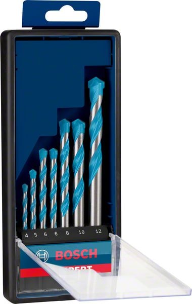 Bosch Borrsats Expert MultiConstruction CYL-9, 4/5/6/6/8/10/12 mm, 7 st.