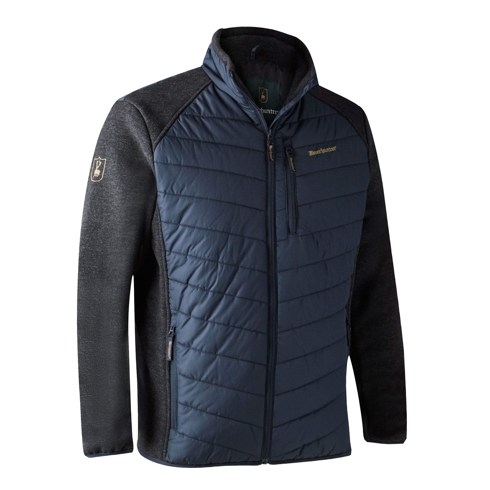 Deerhunter Moor Padded Jacket with knit Dark Blue 2XL