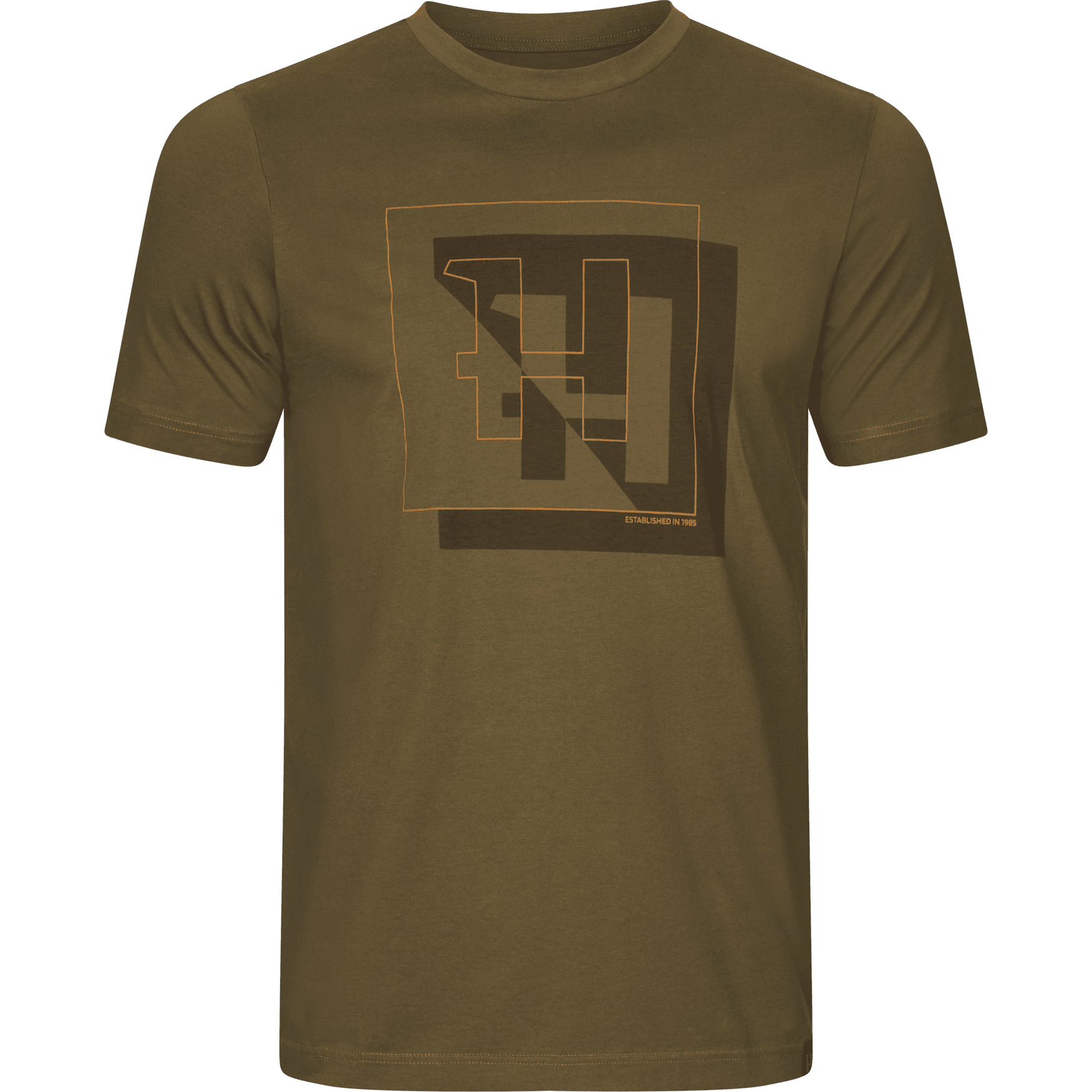 Härkila H-Logo S/S T-Shirt Herr Dark Olive