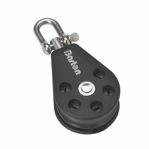 Barton Marine Block Enkelt 8mm Svivelögla