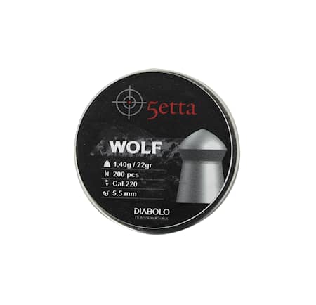 5etta Luftvapenkulor Wolf 5,5mm 1,40g / 22gr 200pcs