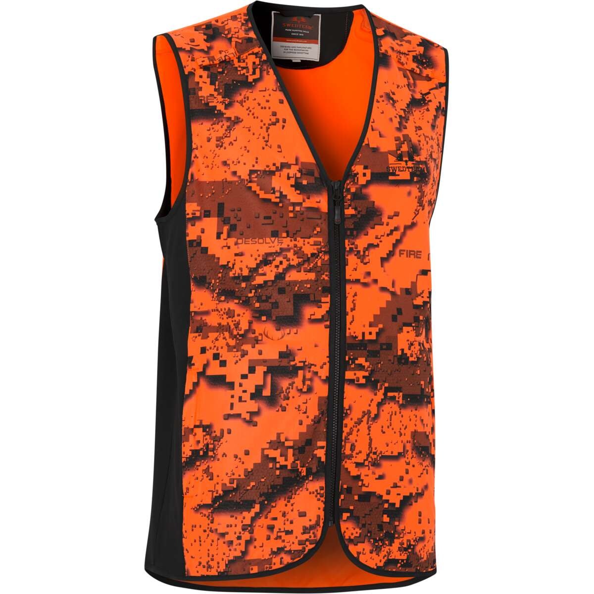 Swedteam Ridge Hi-Viz Hunting Vest Desolve Fire M -