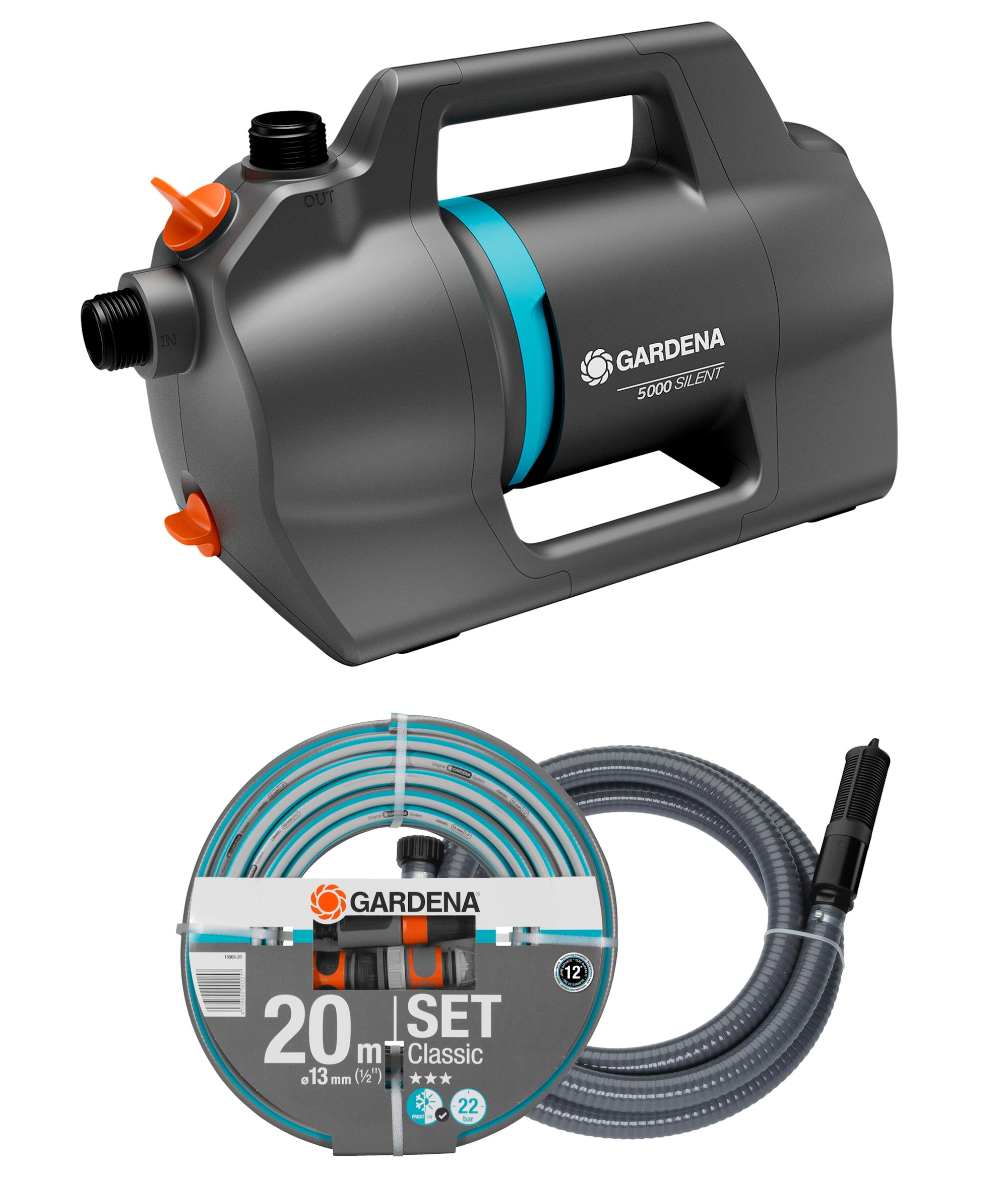 Gardena Trädgårdspump 5000 Silent Set