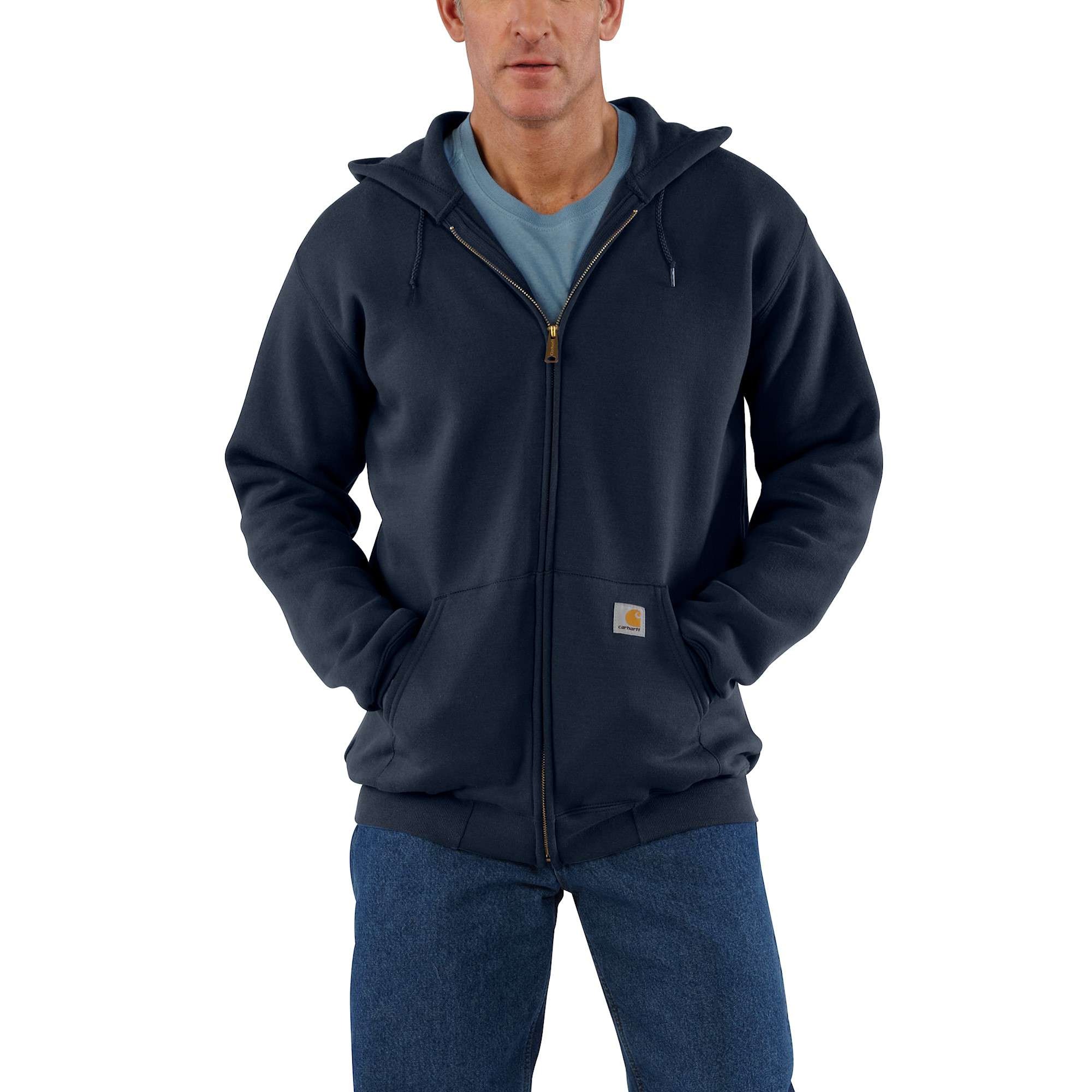 Carhartt Hoodie med dragkedja Herr New Navy L