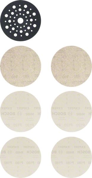 Bosch Startsats Expert M480 för excenterslipar, 125 mm, 7 st.