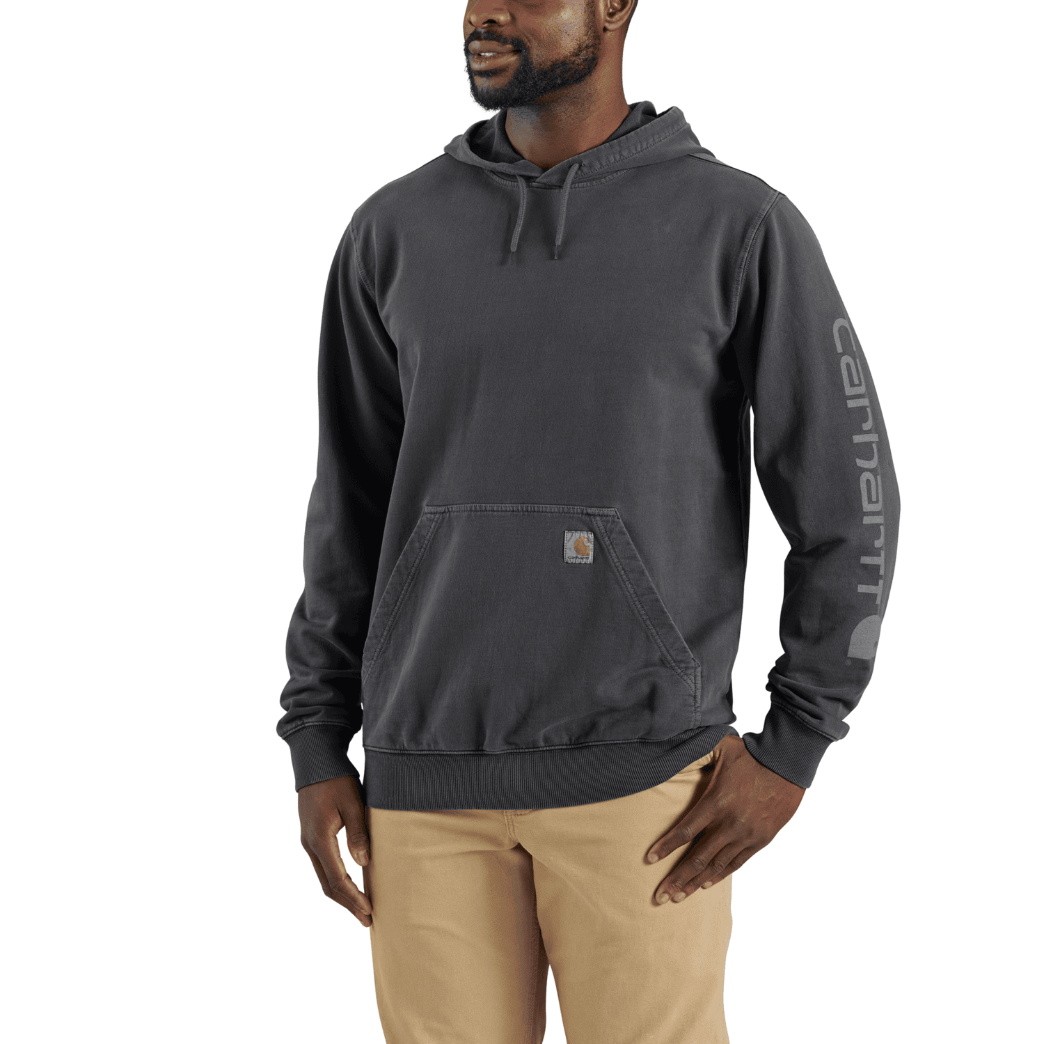 Carhartt Durham Garment Dyed Logo Sweatshirt Men Shadow