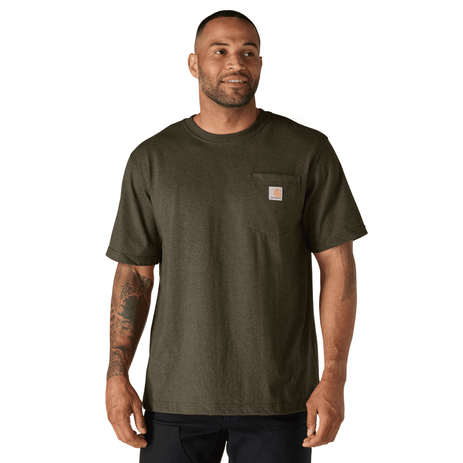 Carhartt Dearborn Relaxed Pocket T-Shirt Herr Burnished Logs Heather