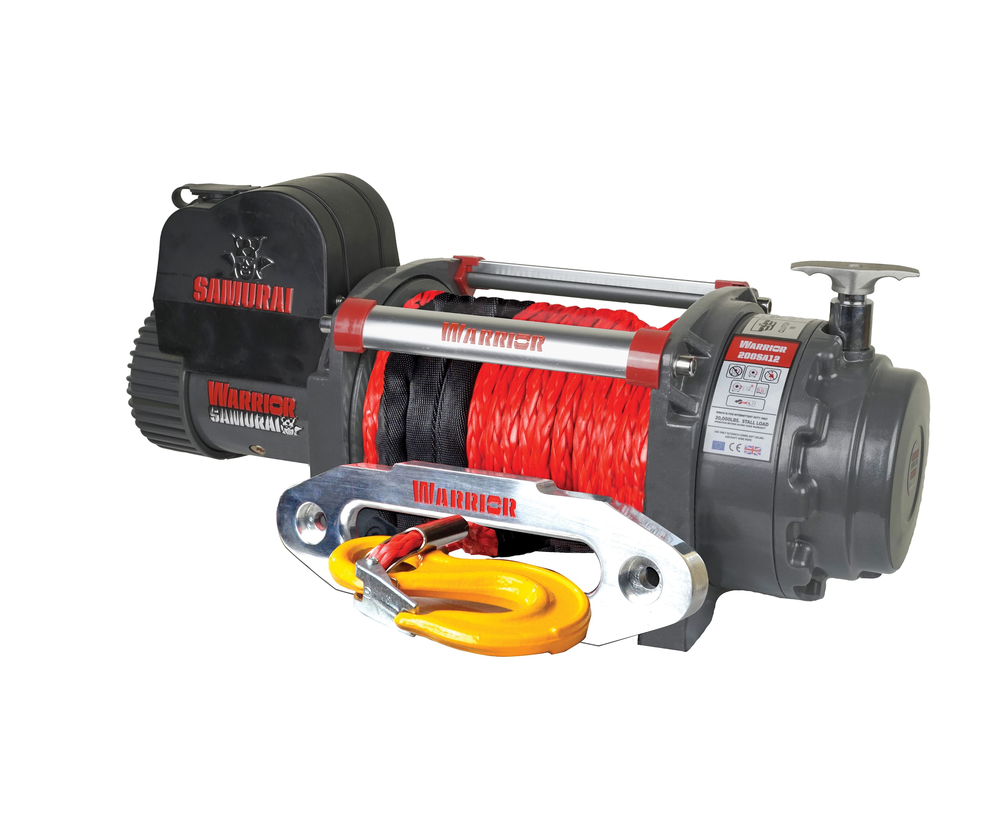 Warrior Winches Trækspil 12V Armortek Syntetisk Samurai 20.000lb (9072