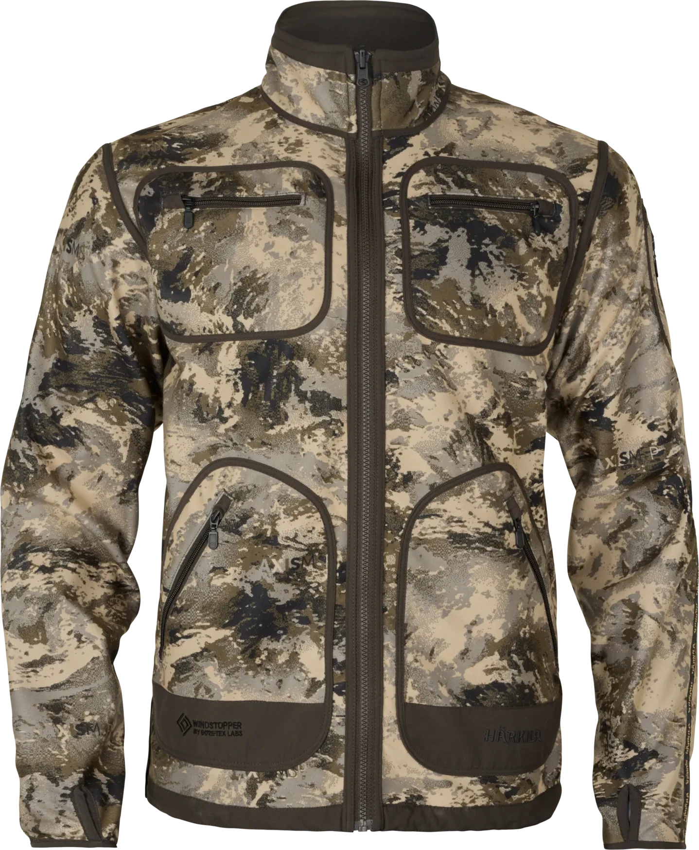Härkila Kamko Mountain WSP Reversible Fleecejacka Herr AXIS MSP®Mountain/Shadow brown