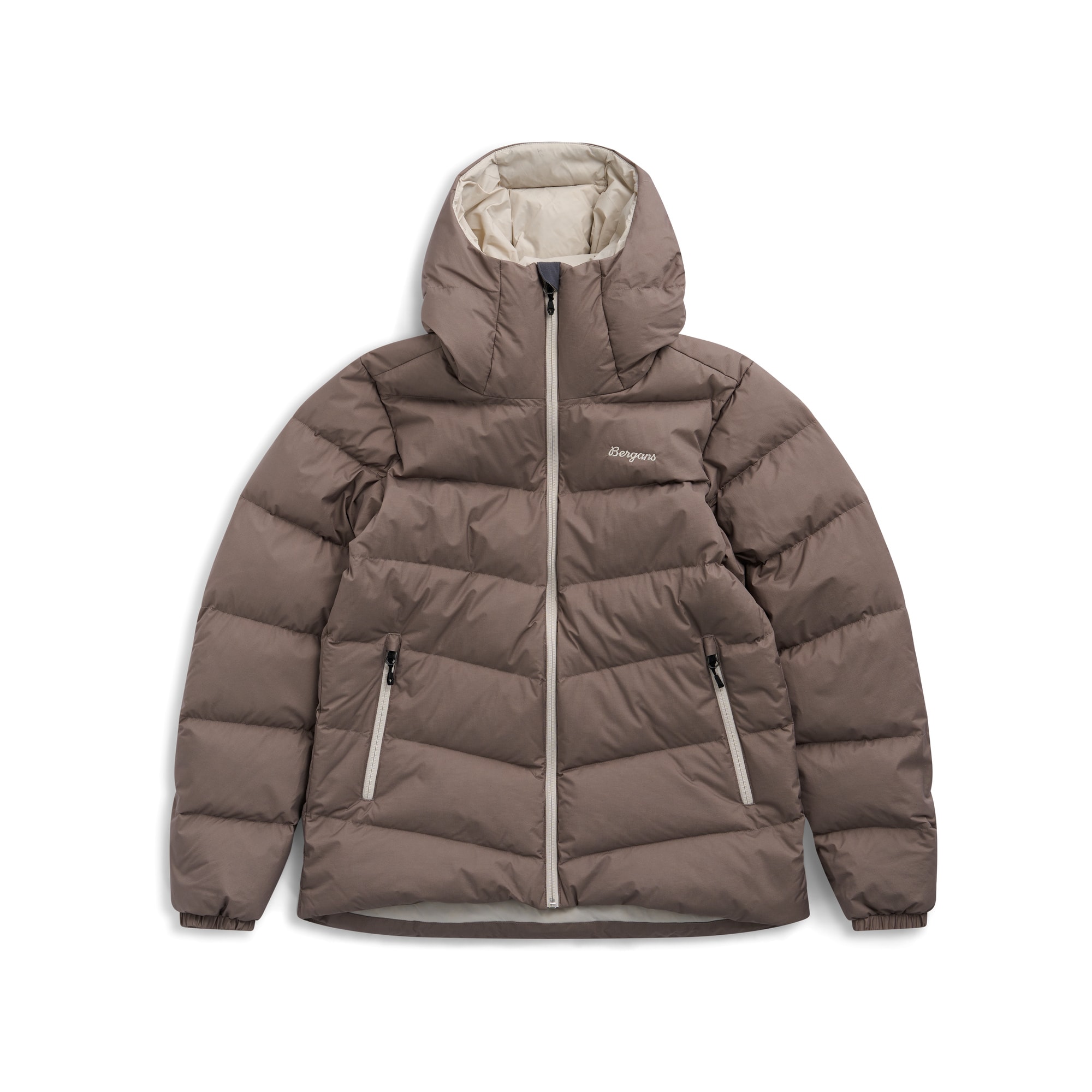 Bergans Garmo Down Hood Jakke Dame Rock Taupe
