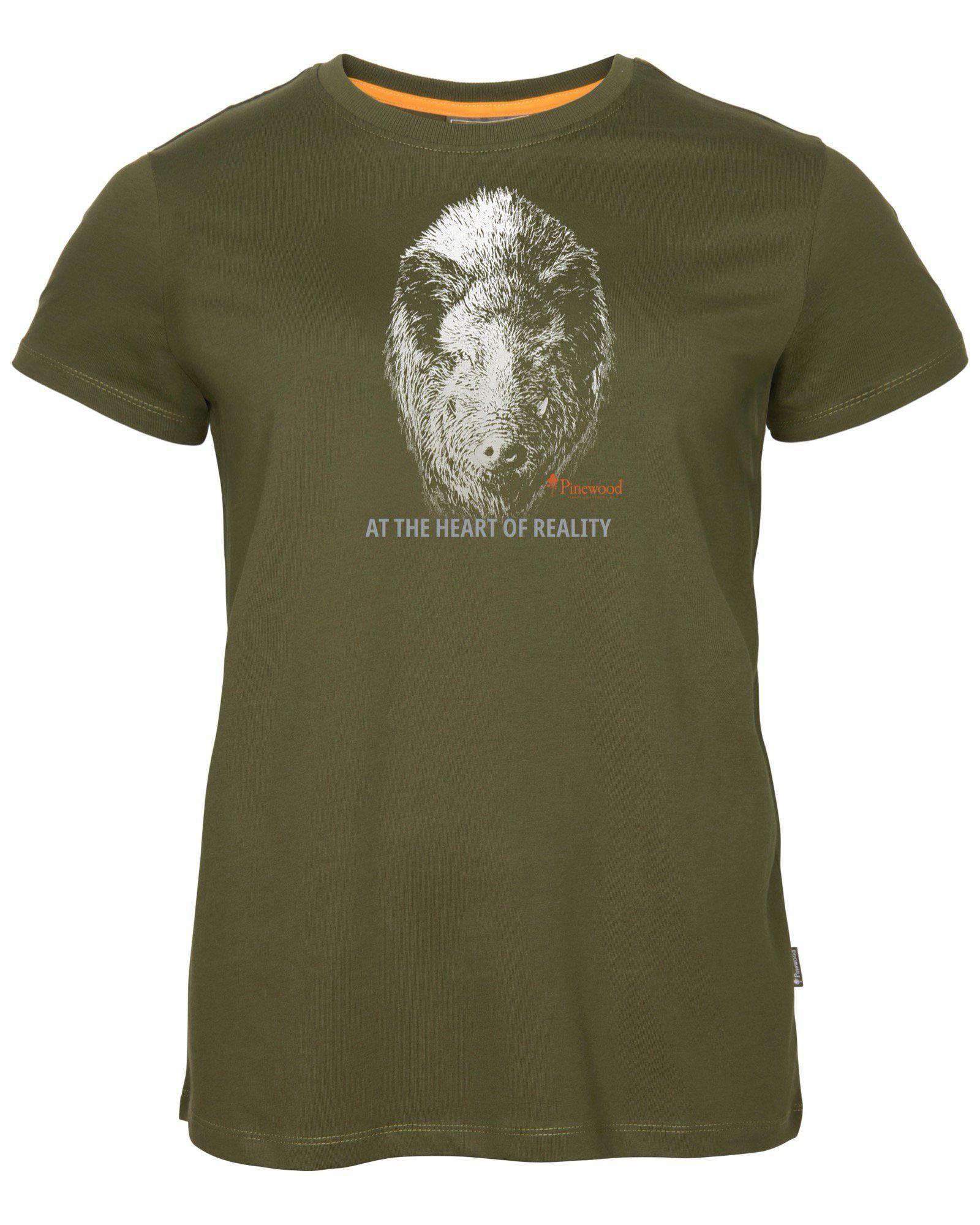 Pinewood Wild Boar T-Shirt Dam Hunting Olive