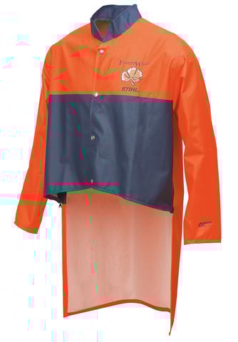 Stihl Regnjakke m/ryggbeskyttelse, str. M/L Arbeids- og fritidsklær