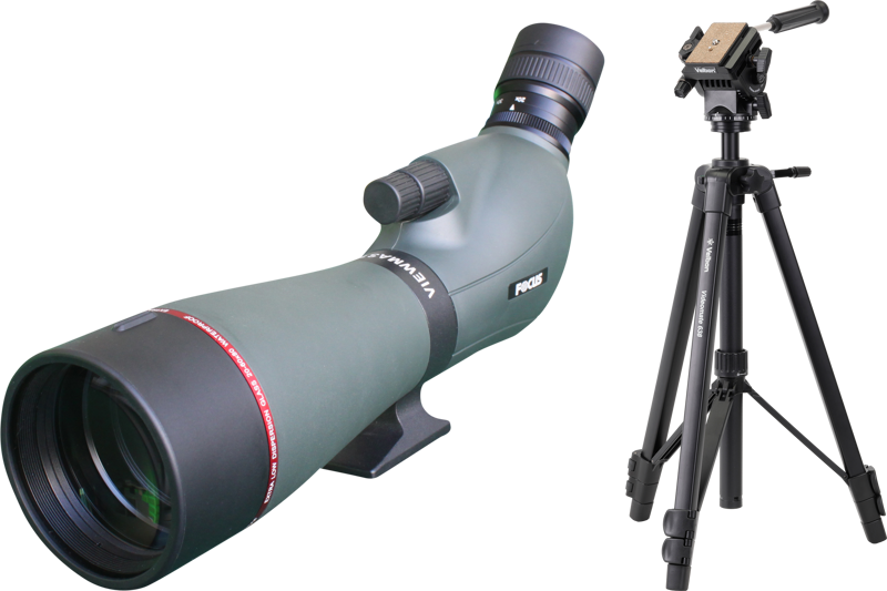 Focus Kit Viewmaster ED 20-60x80 Tubkikare med Velbon VM638 Stativ